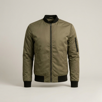 PLUXSTYLE::numise::mens-classic-bomber-jacket::pack-khaki