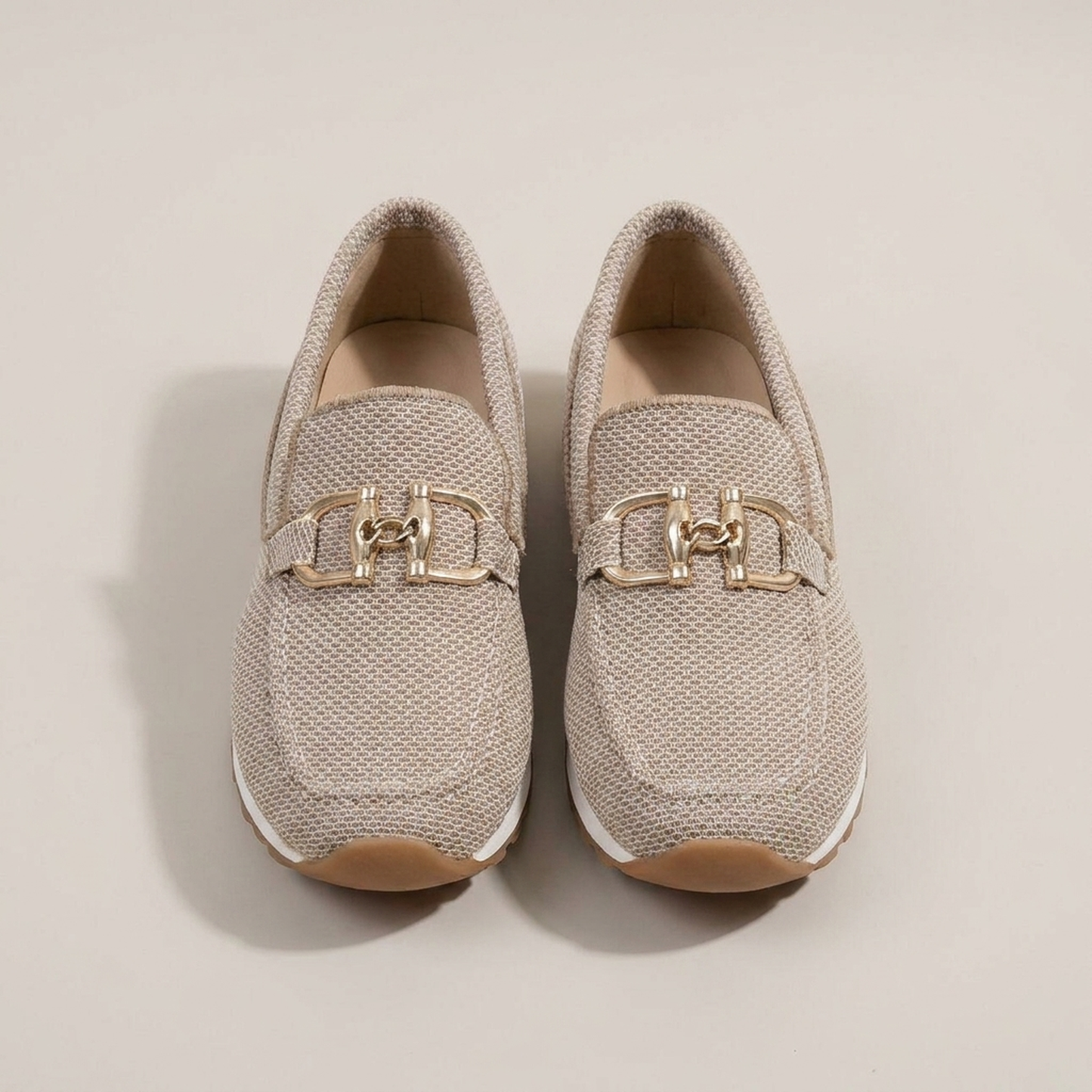 PLUXSTYLE::numise::womens-buckle-comfort-footwear::pack-beige
