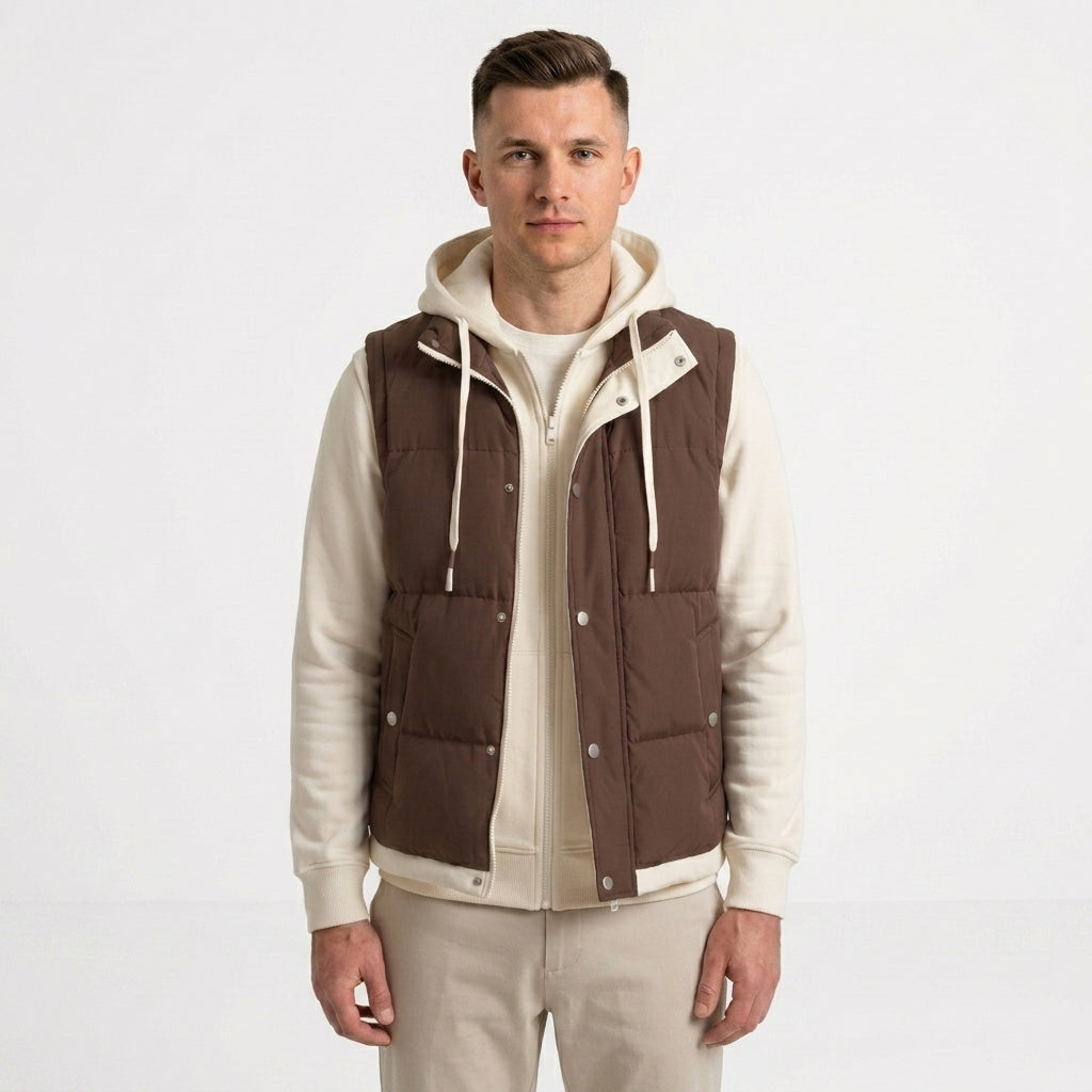 Everett | Men's Winter Quilted Vest with Pockets