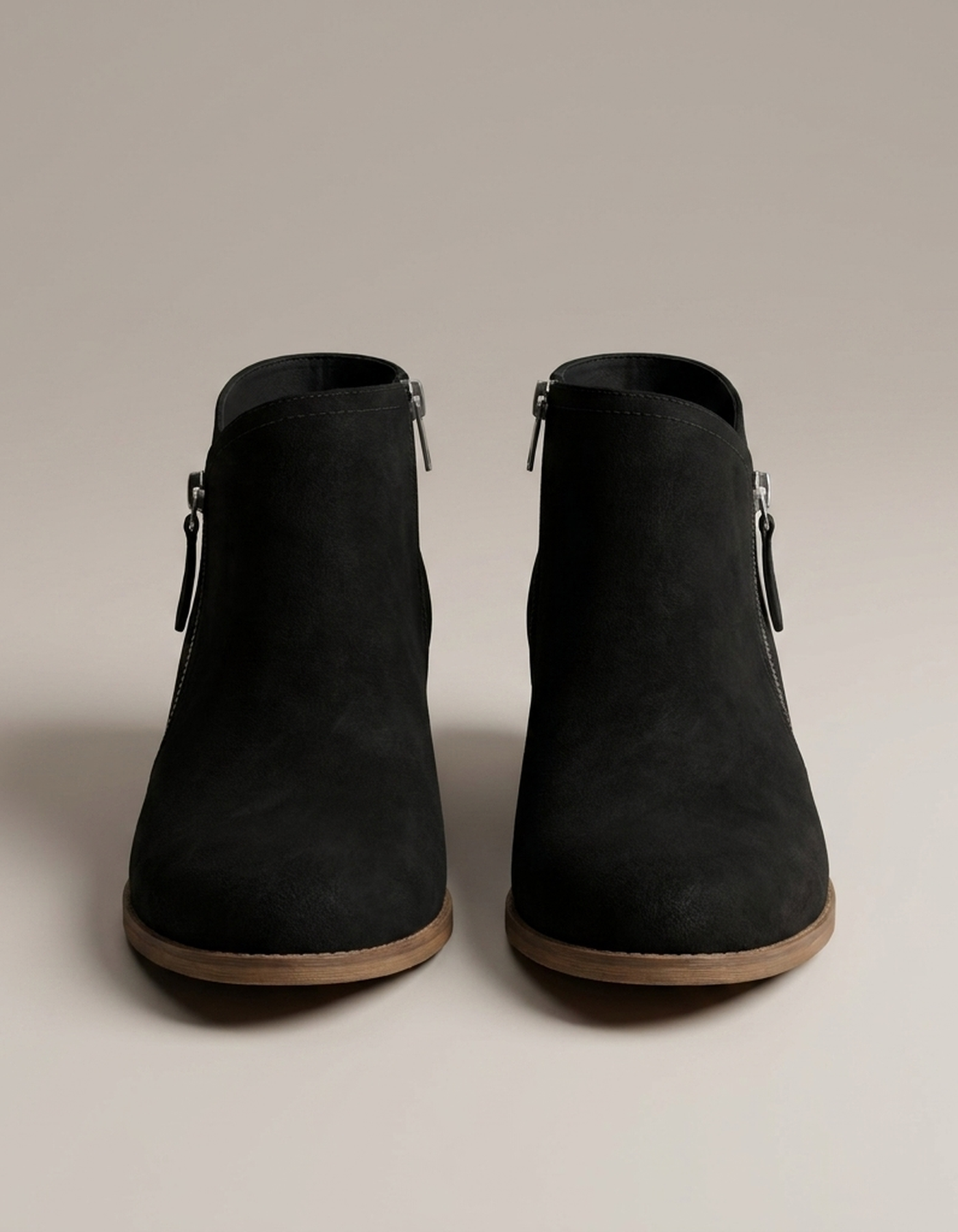 PLUXSTYLE::numise::blaire-low-heel-ankle-boots::pack-black