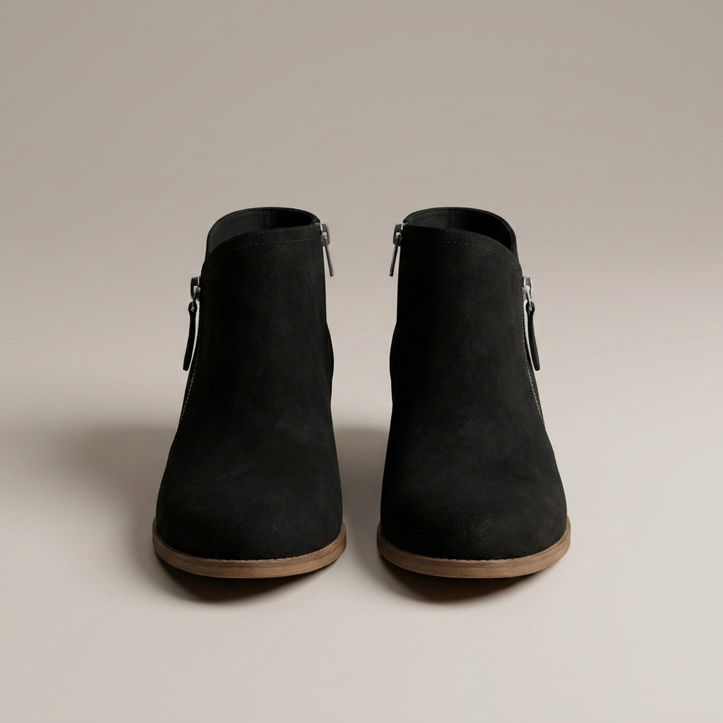 PLUXSTYLE::numise::blaire-low-heel-ankle-boots::pack-black