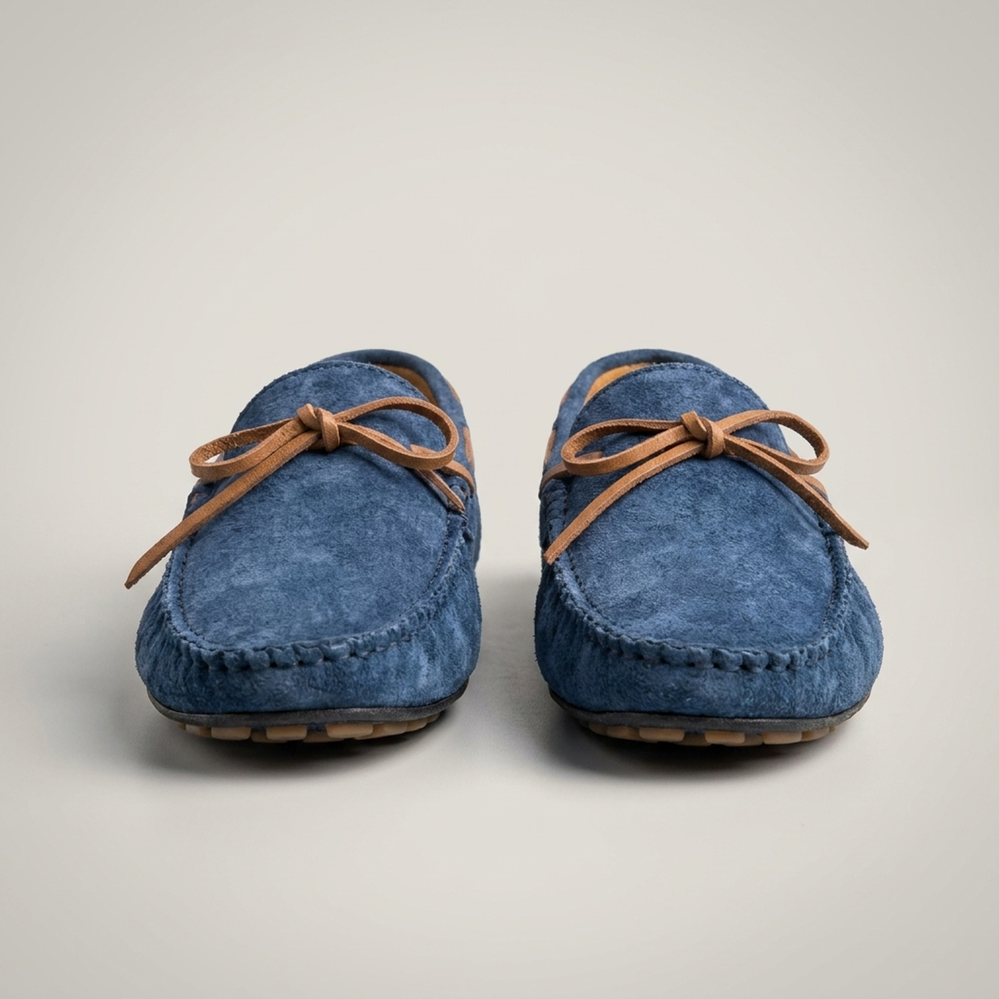 PLUXSTYLE::numise::mens-bow-lace-driving-loafers::pack-blue