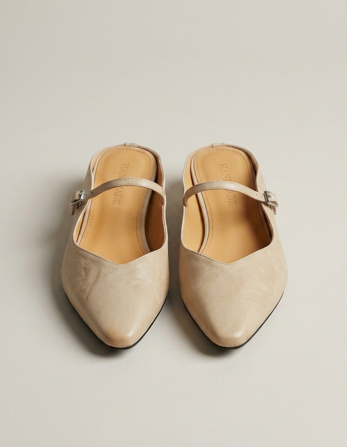PLUXSTYLE::numise::alma-pointed-toe-mary-jane-mules::pack-beige