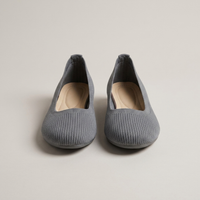 PLUXSTYLE::numise::comfort-fit-ballet-flat-footwear::pack-grey