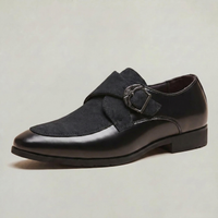 PLUXSTYLE::numise::mens-pointed-toe-monk-strap-shoes::closeup-hero