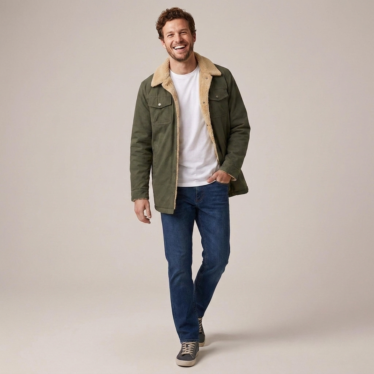 PLUXSTYLE::numise::mens-button-front-winter-parka::front