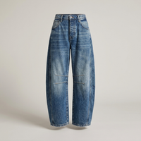 PLUXSTYLE::numise::amelia-high-waist-barrel-leg-jeans::pack-dark-blue