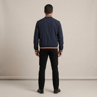 PLUXSTYLE::numise::lightweight-structured-bomber-jacket::back
