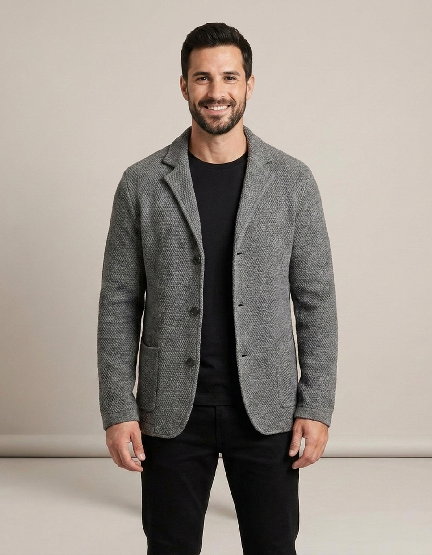 PLUXSTYLE::numise::adrian-regular-fit-cardigan::front