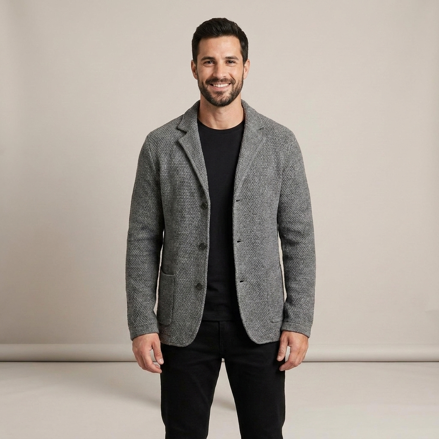 PLUXSTYLE::numise::adrian-regular-fit-cardigan::front