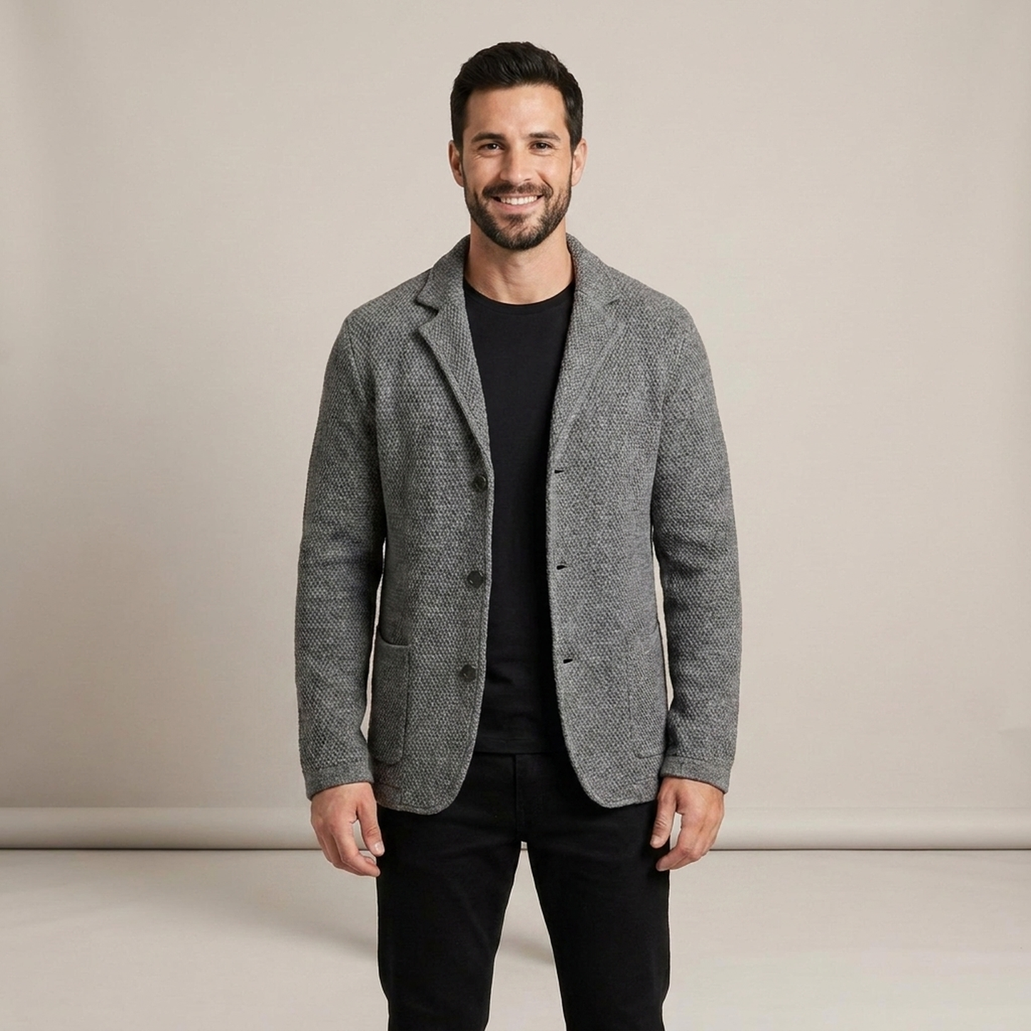 PLUXSTYLE::numise::adrian-regular-fit-cardigan::front