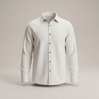 PLUXSTYLE::numise::mens-solid-button-up-top::pack-white