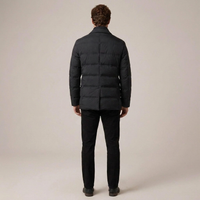 PLUXSTYLE::numise::mens-notch-lapel-puffer-parka::back