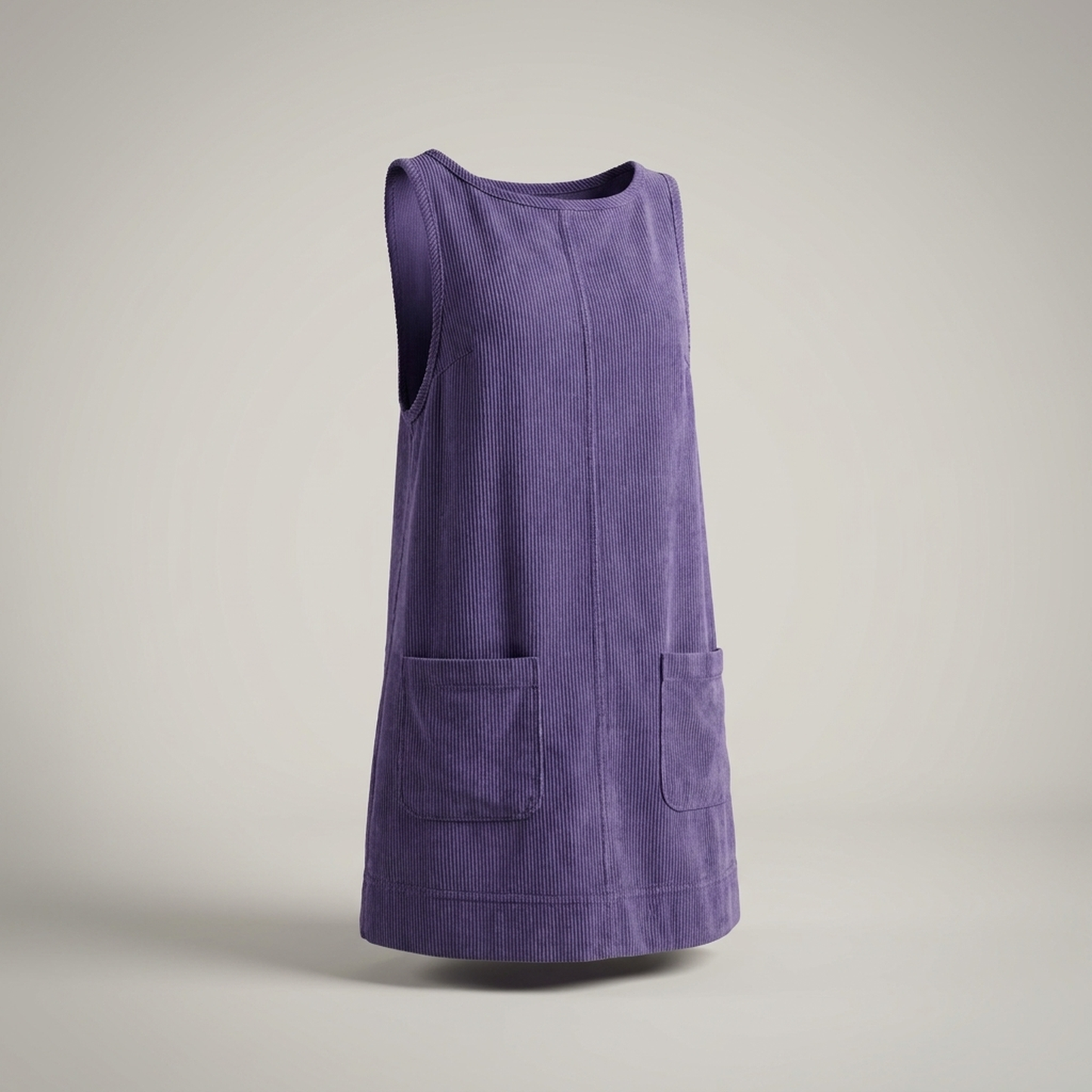PLUXSTYLE::numise::relaxed-a-line-overall-dress::pack-purple