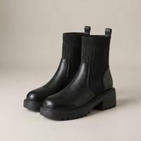 PLUXSTYLE::numise::addison-comfort-platform-boots::closeup-detail