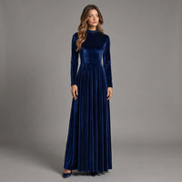 Josie | Women's Velvet Long-Sleeve Maxi Dress