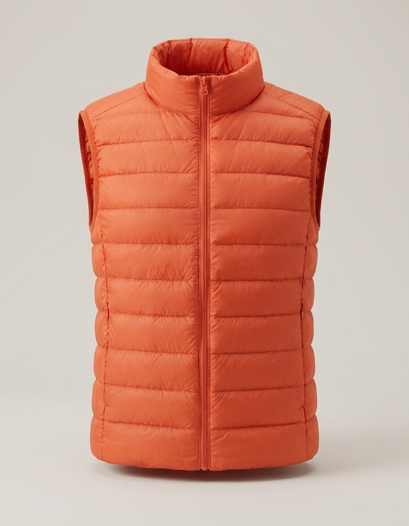 PLUXSTYLE::numise::everyday-sleeveless-parka::pack-orange