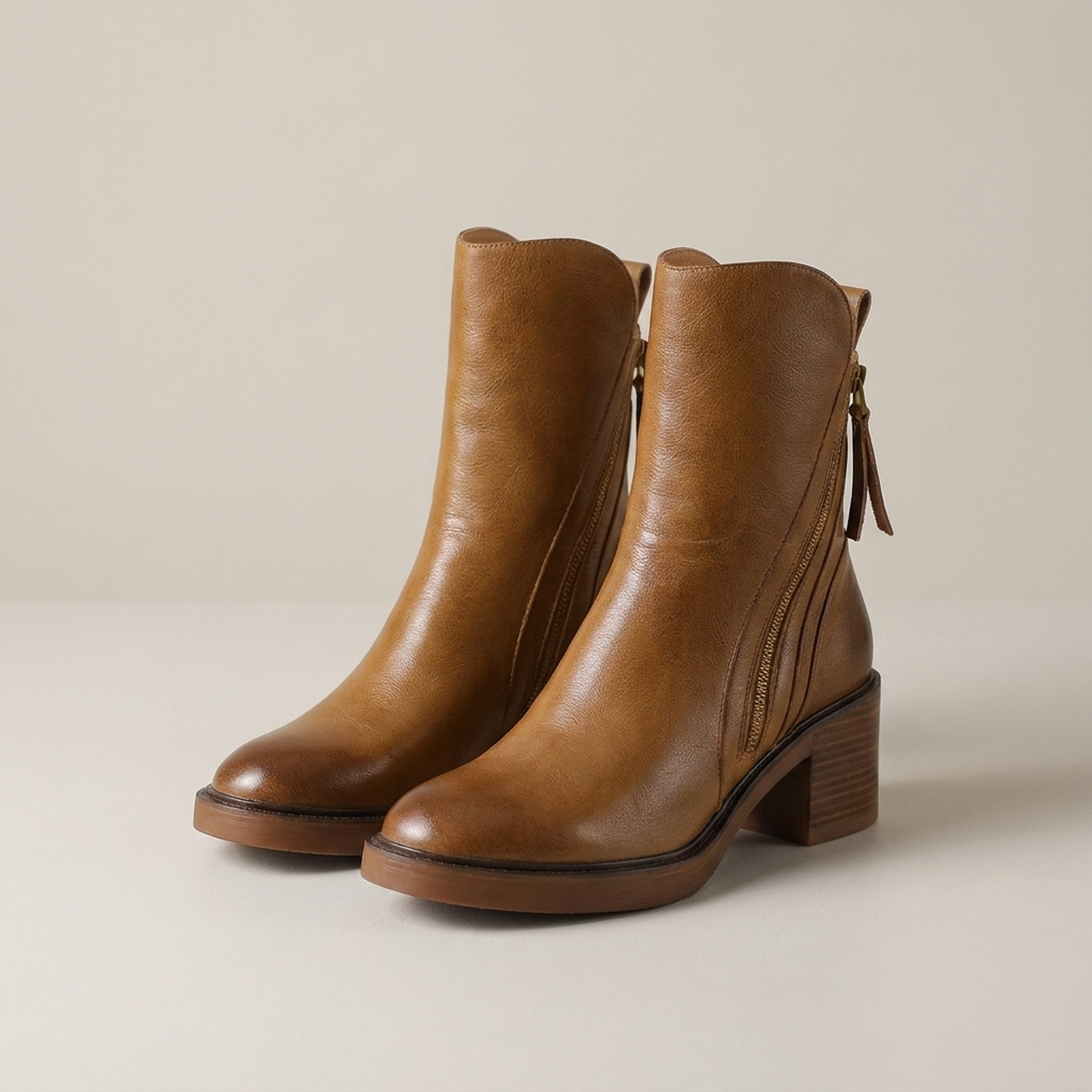 PLUXSTYLE::numise::alina-timeless-ankle-boots::pack-brown