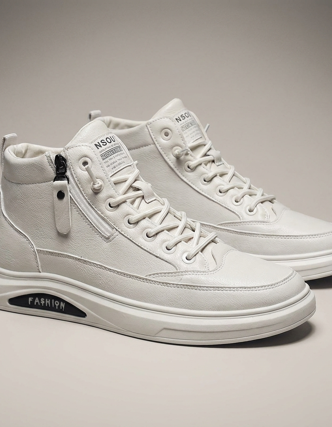 PLUXSTYLE::numise::mens-lace-up-comfort-boots::pack-white