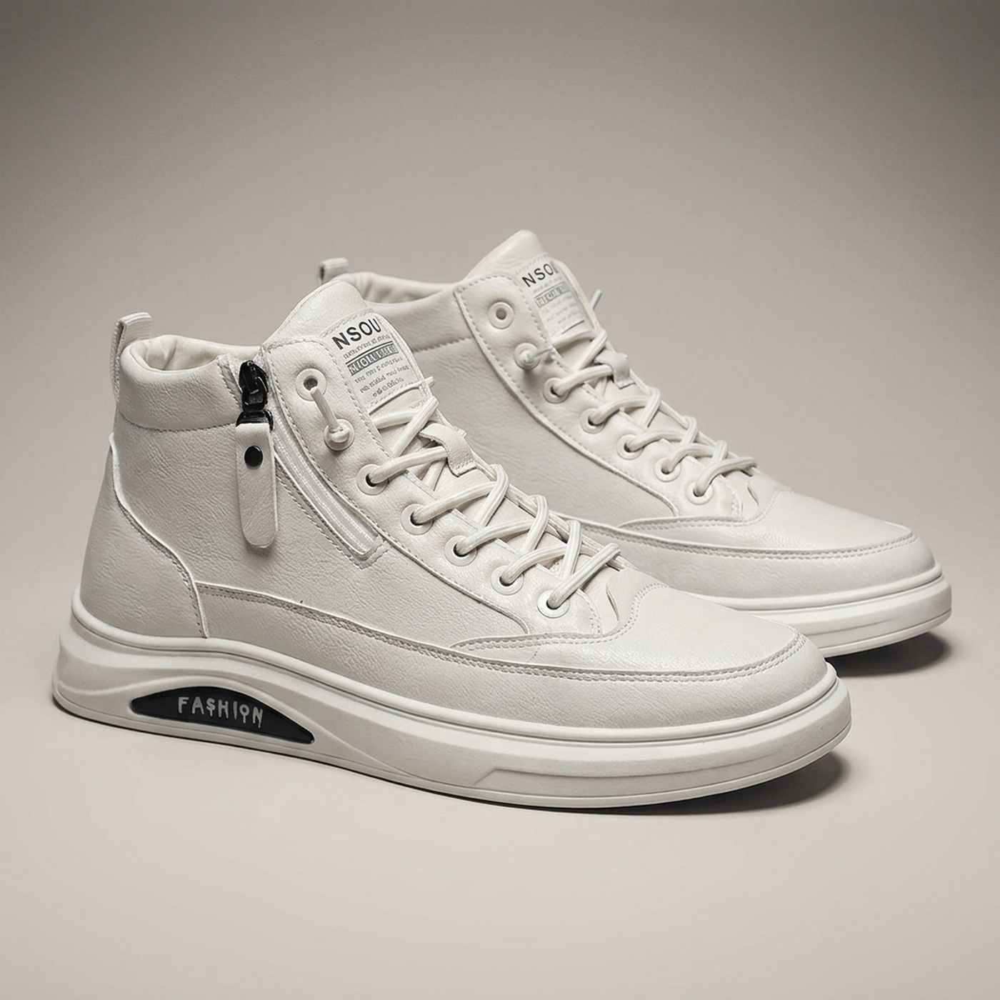 PLUXSTYLE::numise::mens-lace-up-comfort-boots::pack-white