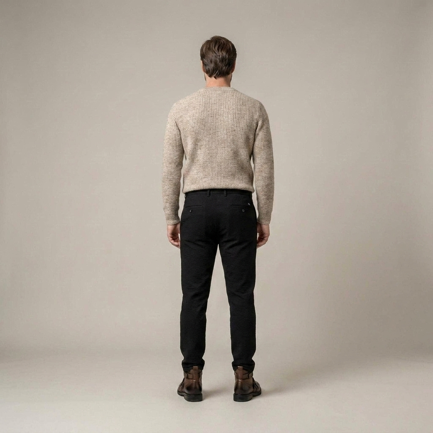 PLUXSTYLE::numise::alloro-tailored-fit-pants::back