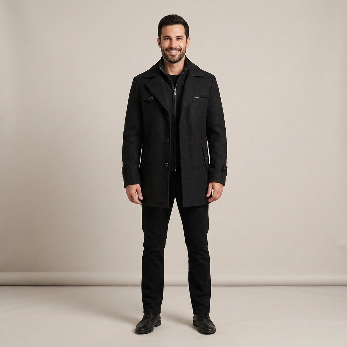 PLUXSTYLE::numise::mens-longline-parka::front