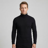 Schmal geschnittener Pullover mit Stehkragen für Herren