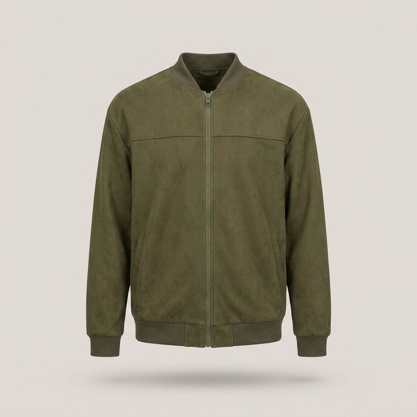 PLUXSTYLE::numise::mens-regular-fit-zip-parka::pack-green