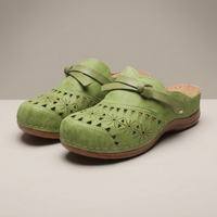 PLUXSTYLE::numise::womens-adjustable-everyday-clogs::pack-green