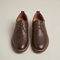 PLUXSTYLE::numise::mens-comfort-fit-textured-dress-shoes::pack-brown