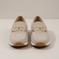 PLUXSTYLE::numise::supportive-buckle-loafers::pack-beige