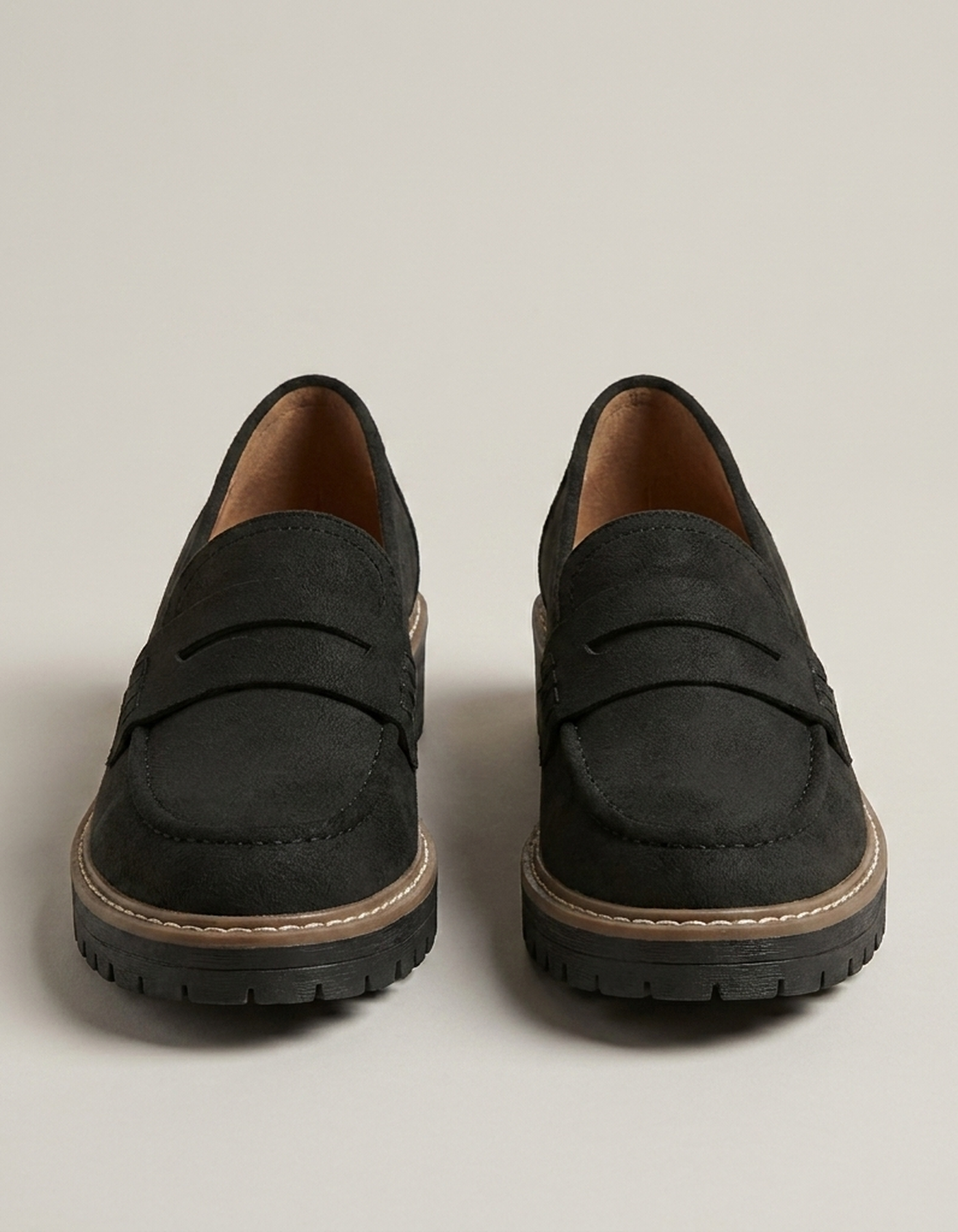 PLUXSTYLE::numise::chunky-slip-on-loafers::pack-black