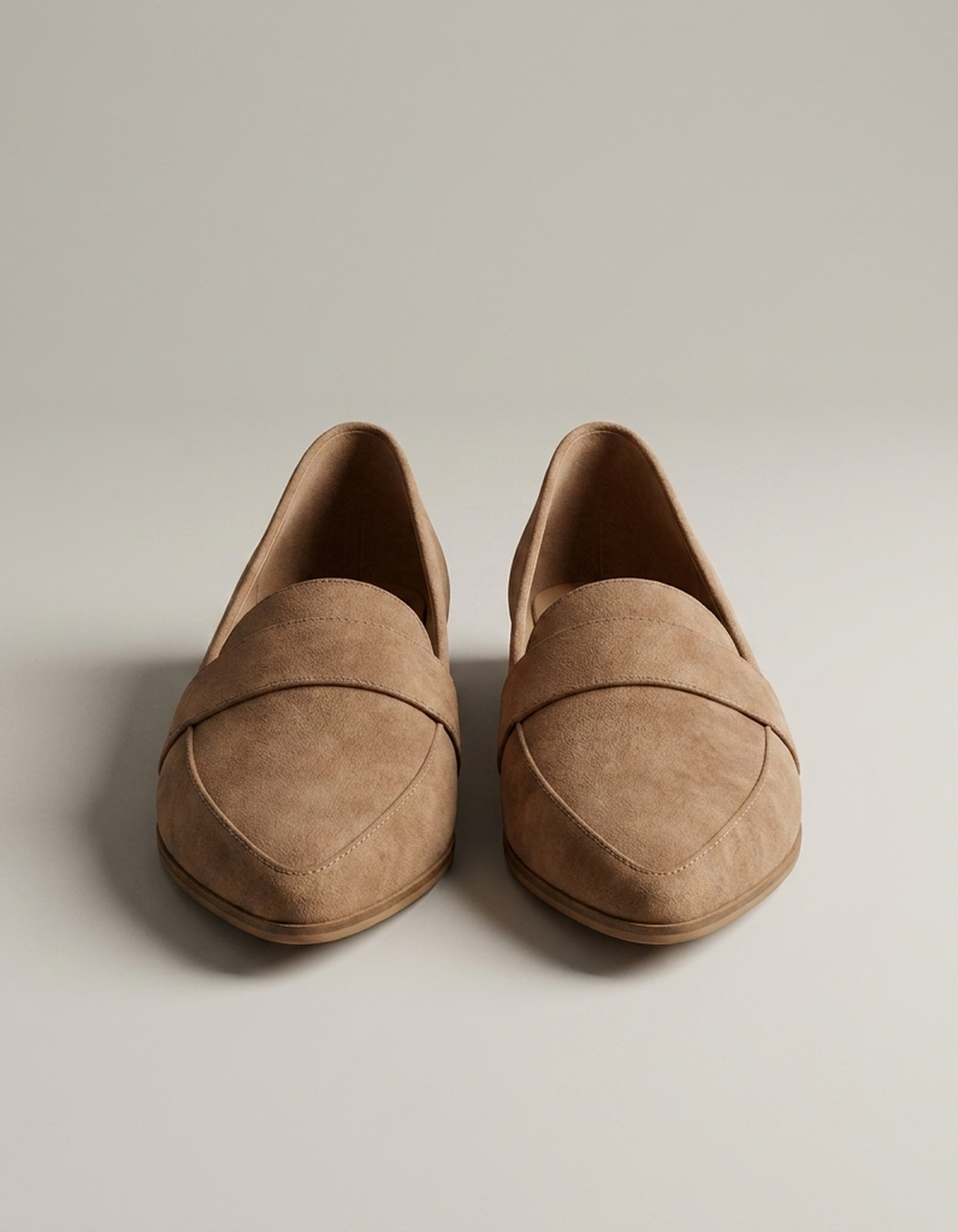 PLUXSTYLE::numise::henry-sleek-pointed-toe-loafers::pack-light-brown