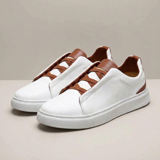 PLUXSTYLE::numise::heritage-crossover-sneakers::closeup-detail