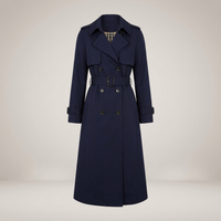 PLUXSTYLE::numise::double-breasted-parka::pack-navy-blue