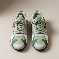 PLUXSTYLE::numise::color-block-retro-sneakers::pack-green