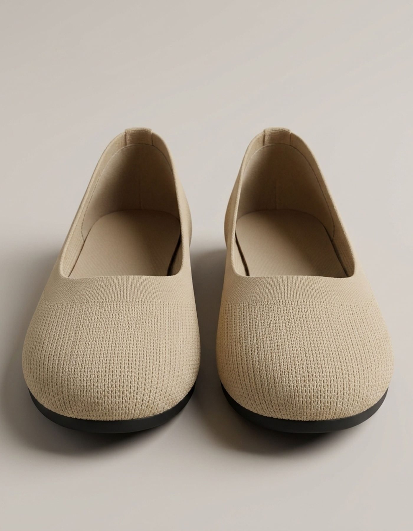 PLUXSTYLE::numise::comfort-fit-ballet-flat-footwear::pack-beige