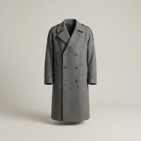PLUXSTYLE::numise::mens-double-breasted-longline-parka::pack-grey