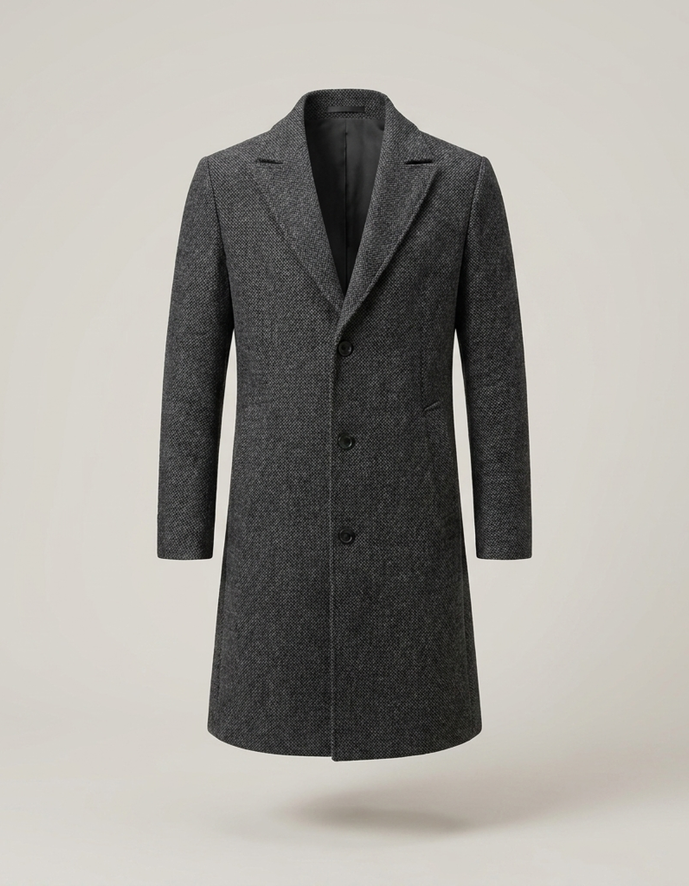 PLUXSTYLE::numise::mens-slim-fit-long-parka::pack-dark-grey