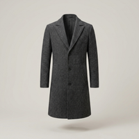 PLUXSTYLE::numise::mens-slim-fit-long-parka::pack-dark-grey