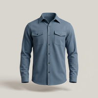 PLUXSTYLE::numise::mens-regular-fit-button-front-top::pack-blue