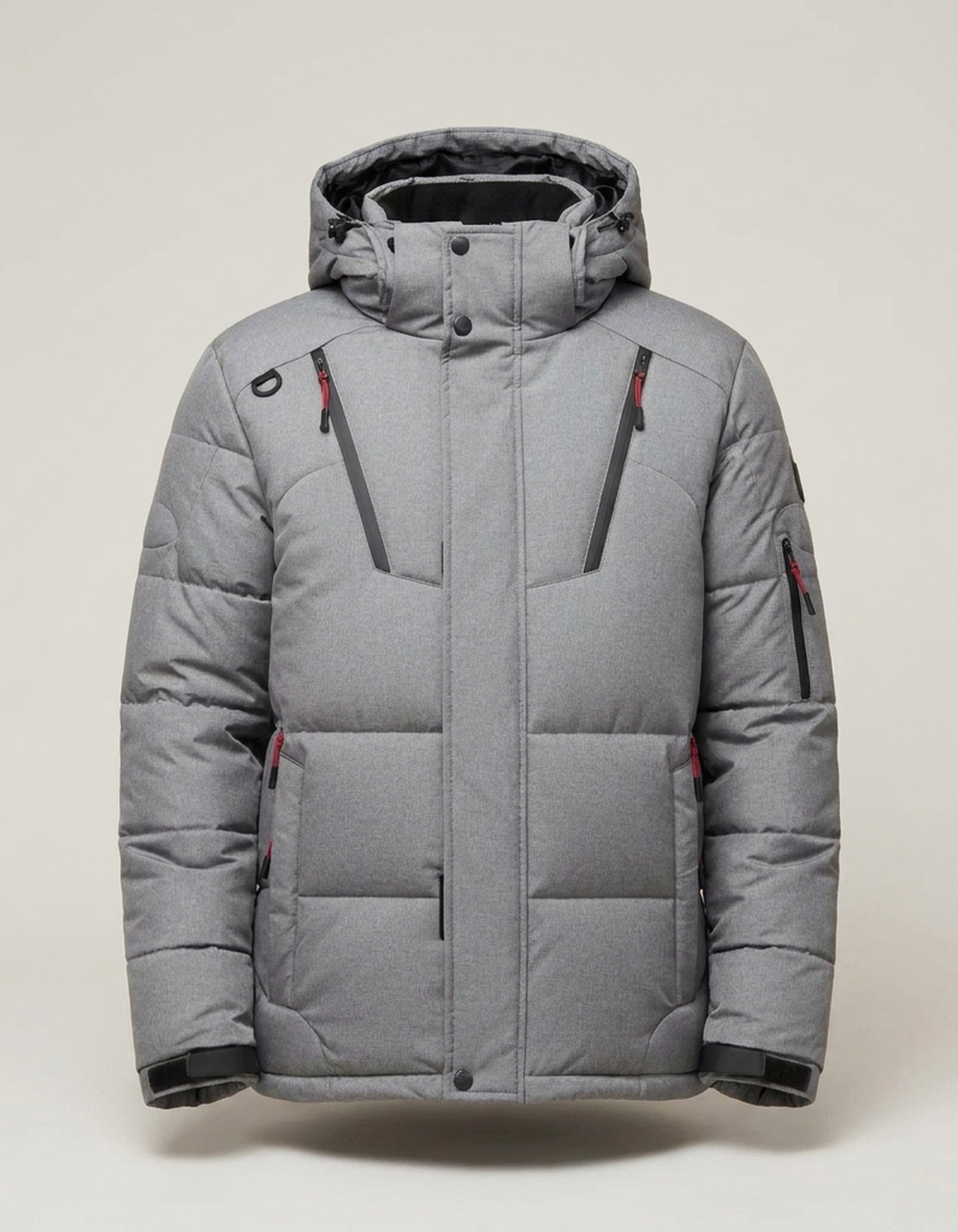 PLUXSTYLE::numise::mens-water-repellent-tailored-parka::pack-grey