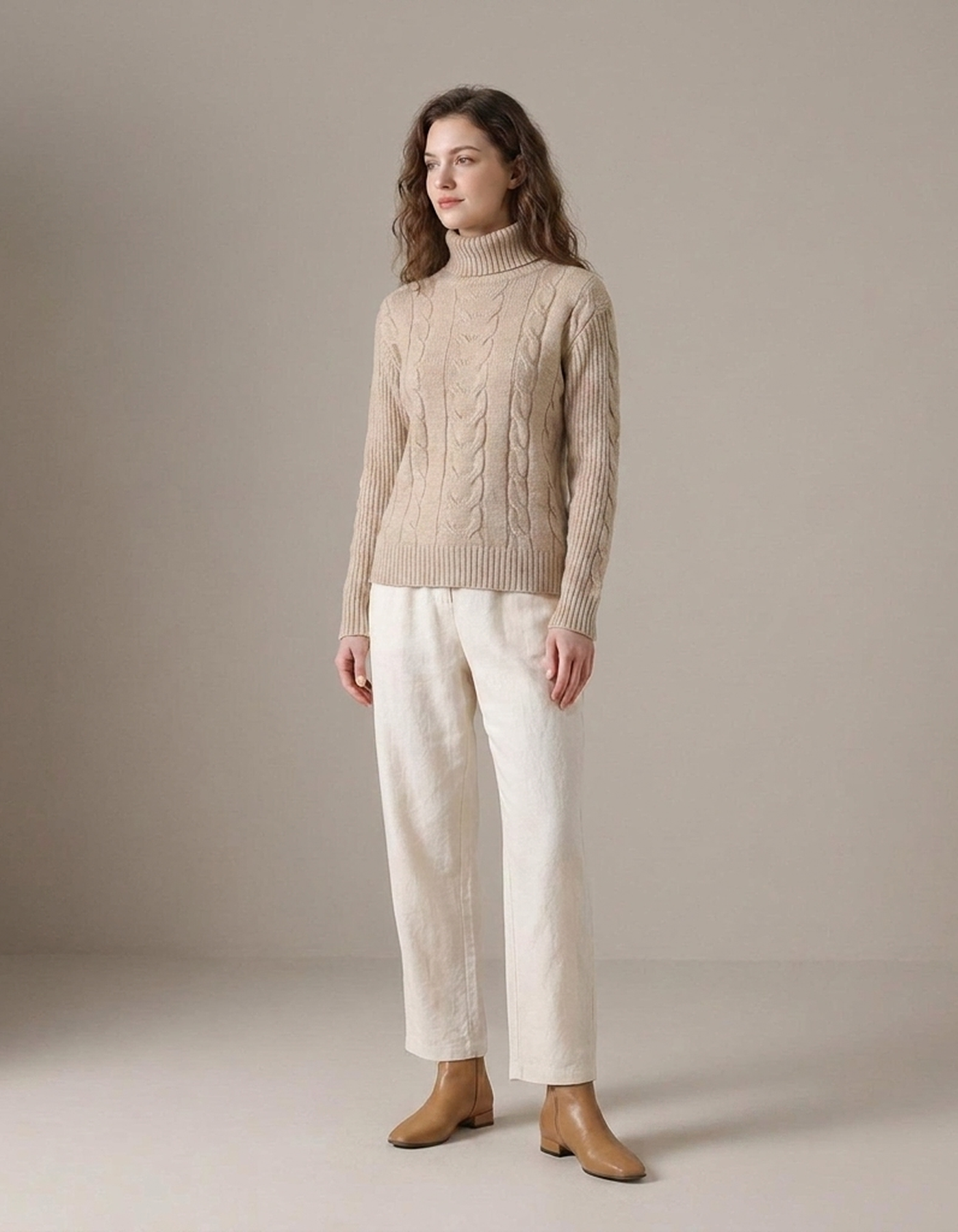 PLUXSTYLE::numise::addison-turtleneck-sweater::front