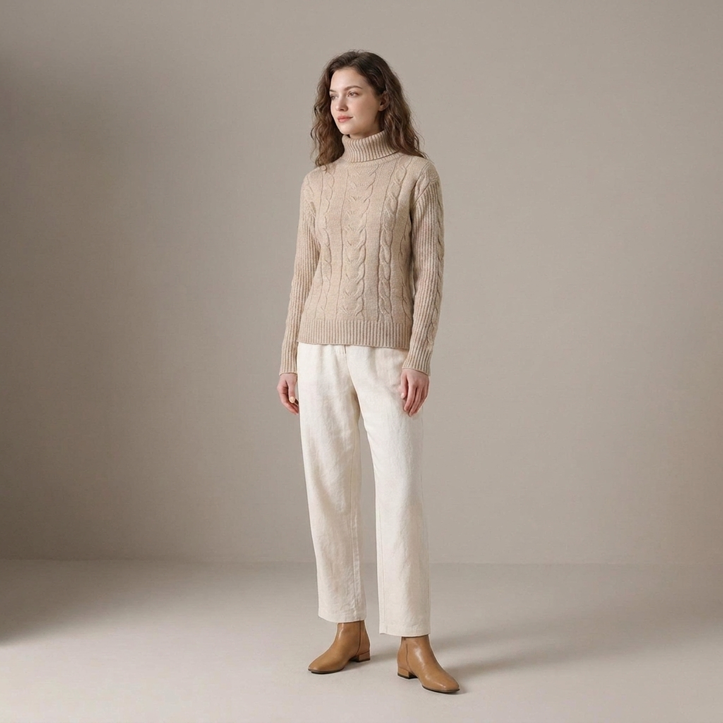 PLUXSTYLE::numise::addison-turtleneck-sweater::front