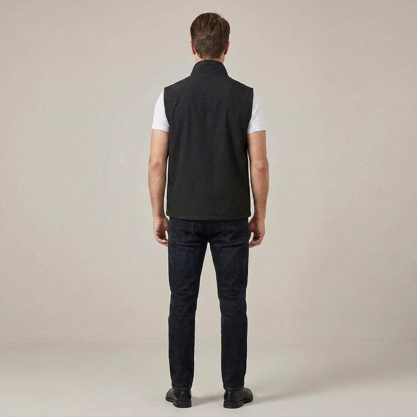PLUXSTYLE::numise::mens-sleeveless-parka::back
