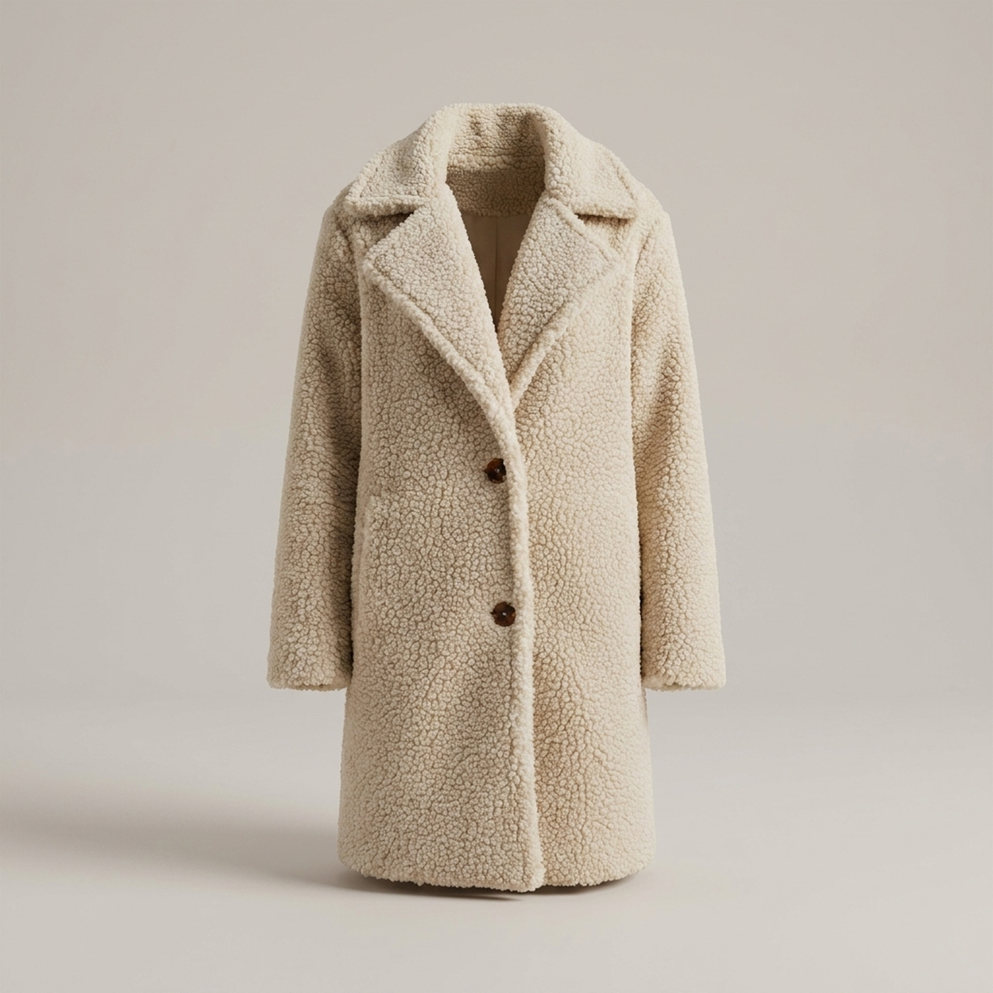 PLUXSTYLE::numise::oversized-double-breasted-parka::pack-beige