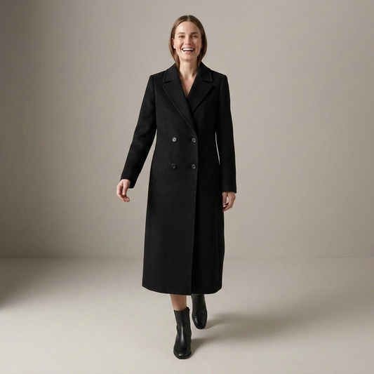 PLUXSTYLE::numise::avenza-double-breasted-parka::front