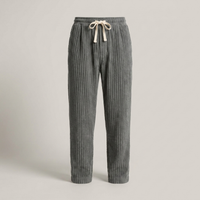 PLUXSTYLE::numise::mens-relaxed-drawstring-pants::pack-grey