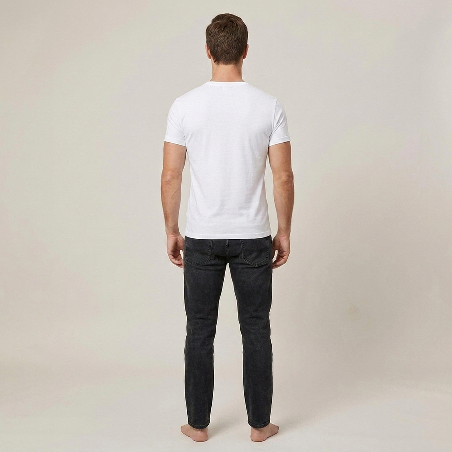 PLUXSTYLE::numise::mens-everyday-henley-top::back