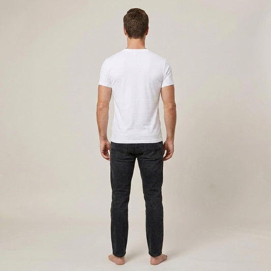 PLUXSTYLE::numise::mens-everyday-henley-top::back